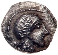 Philistia, Uncertain mint. Obol (0.66 g), 4th century BC.