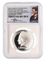 2017. Private Issue Silver 1 oz .999 Fine Saint Gauden's Double Eagle Indian Head Design