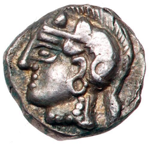 Samaria. Signed series. Silver Obol (0.73 g), ca. 375-333 BC