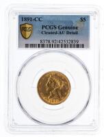 1891-CC $5 Liberty