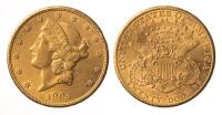 1904-S $20 Liberty. AU50