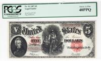 1907, $5 United States Note