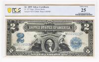 1899, $2 Silver Certificate. PCGS graded VF 25