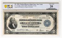 1918, $2 Federal Reserve Bank Note, New York Battle-Ship "Deuce"