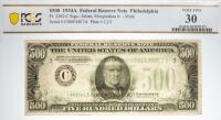 1934-A, $500 Federal Reserve Note Philadelphia