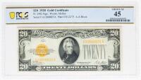 1928, $20 Gold Certificate