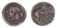 Islands Off Sicily, Segesta. 475-450 BC. Silver Didrachm (8.36 g)