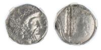 Lucania, Metapontum. Ca. 340-330 BC. Silver Stater 19 mm. NGC graded VF20