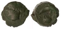 Sicily, Syracuse. Ca. 415-405 BC. AE 18 mm (3.82 g). XF