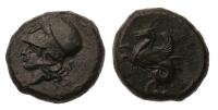 Sicily, Syracuse. Ca. 410-350 BC. AE 17 mm (6.58g). Superb XF
