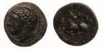 Sicily, Syracuse. Time of Agathocles 317-289 BC. AE 14 mm (1.87g). Superb XF