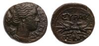 Sicily, Syracuse. Fourth Democracy 289-288 BC. AE 20 mm (9.88 g). XF