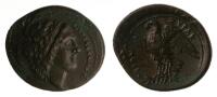 Sicily, Syracuse. Struck under Hiketas 287-278 BC. AE 26 mm (7.74 g). Superb XF