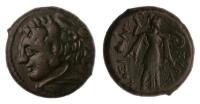 Sicily, Syracuse. Struck under Pyrrhos, ca. 278-276 BC. AE 23 mm (10.69 g). Choice VF