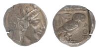 Attica, Athens. Ca. 470-465 BC. Silver Tetradrachm (16.97g). XF