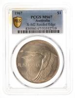 Australia. Silver Pattern Dollar, 1967. PCGS graded MS67