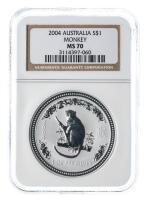 Australia. Dollar, 2004. NGC graded MS70