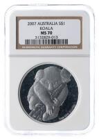 Australia. Dollar, 2007. NGC graded MS70