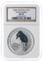 Australia. Dollar, 2008. NGC graded MS70
