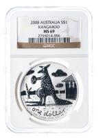 Australia. Dollar, 2008. NGC graded MS69