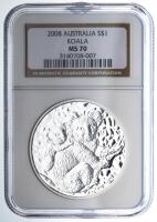 Australia. Dollar, 2008. NGC graded MS70