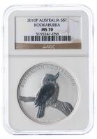 Australia. Dollar, 2010-P. NGC graded MS70