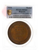 Belgium. Medal, 1830. PCGS graded MS64