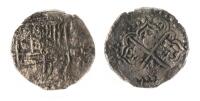 Bolivia. Cob 4 Reales, ND (1598-1621) P. PCGS graded Genuine VF Detail (Environmental Damage)