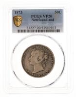 Newfoundland. 50 Cents, 1873. PCGS graded VF20