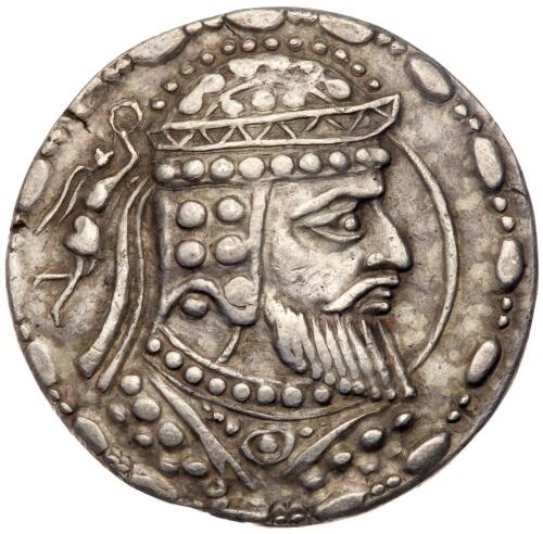 Khwarezmia. Uncertain King B, First Century AD. Silver Tetradrachm (12.54 g).