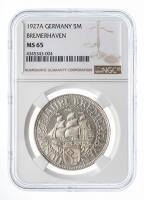 Germany. 5 Reichsmarks, 1927-A. NGC graded MS65