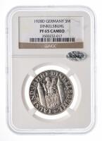 Germany. 3 Reichsmarks, 1928-D. NGC graded PF65 Cameo