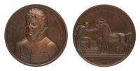 Great Britain. British Army Re-Enters Hanover Bronze Medal, 1814. Unc