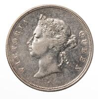 Hong Kong. 50 Cents, 1891-H. VF