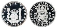 Mexico. 1987. Dos Mundos Grande. Special Piefort Edition. 10 ozt of .999 Fine Silver. Choice Brilliant Proof
