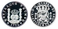 Mexico. 5 Ounces (8 Reales, 1732), 1987. Choice Brilliant Proof