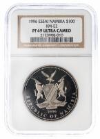 Namibia. Essai 100 Dollars, 1996. NGC graded PF69 Ultra Cameo