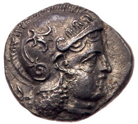 Baktria. Sophytes, ca. 305-294 BC. Silver Drachm (2.69 g).