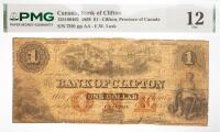 1859 $1 Canada Bank Of Clifton. F 12 Pieces Added