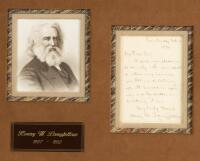 Henry Wadsworth Longfellow: Beautiful Autograph Letter Signed dated 1880