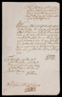 Prince George of Denmark &acirc;&euro;&ldquo; Signed Military Document (1703). Manuscript document signed by Prince George of Denmark