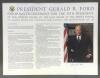 Gerald Ford: Scarce Commemorative Broadside Signed by Ford as President on the Occasion of his Inauguration.