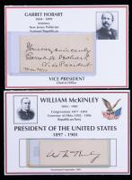 McKinley, William and Garret Hobart 25th President and 24th Vice President of the United States.