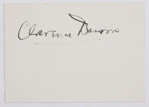 Clarence Darrow: Signed Cut Signature, Very Clean and Sharp Authentication by JSA