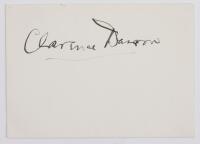 Clarence Darrow: Signed Cut Signature, Very Clean and Sharp Authentication by JSA