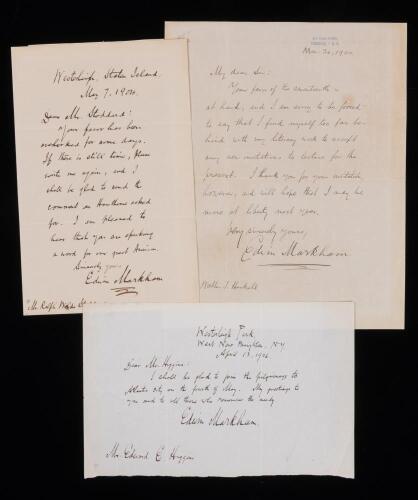 Edwin Markham: American Poet, Labor Group Activist and for Ten Years Poet Laureate of the State of Oregon.