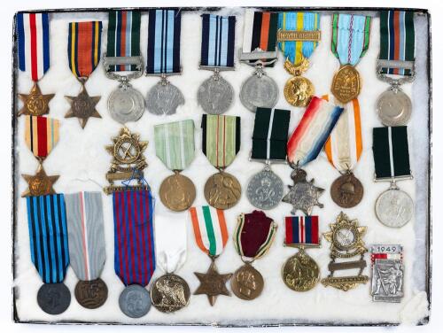 Collection of Military War and Service Medals from a Variety of Countries, 26 Total.