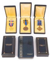 Six Military Medals in Cases: Including The Distinguish Flying Cross, The Silver Star, Legion of Merit Legionnaire