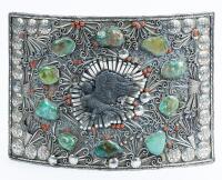 Monumental Navajo Style Belt Buckle, Superb Display Piece for Any Vendor or Collector of Navajo Crafts.