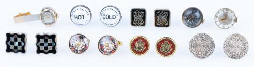 Cufflinks of Distinction and Quite Amusing. Roulette Wheel, Watches (Both Keep Time) Hot & Cold Taps